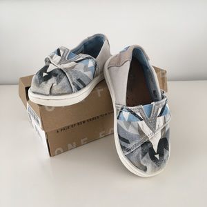 TOMS Alpargata Classic Print Slip-On Toddler Sz 5